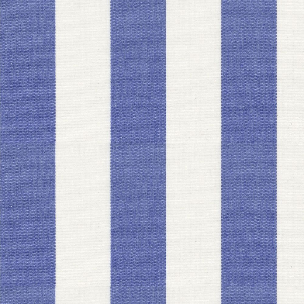 Devon Stripe Indigo Fabric by Ian Mankin