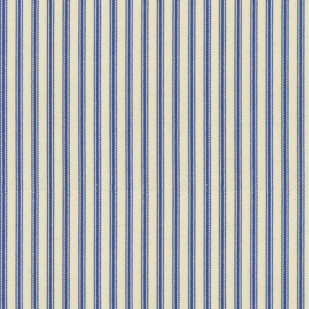 Ticking Stripe 1 Airforce Fabric by Ian Mankin