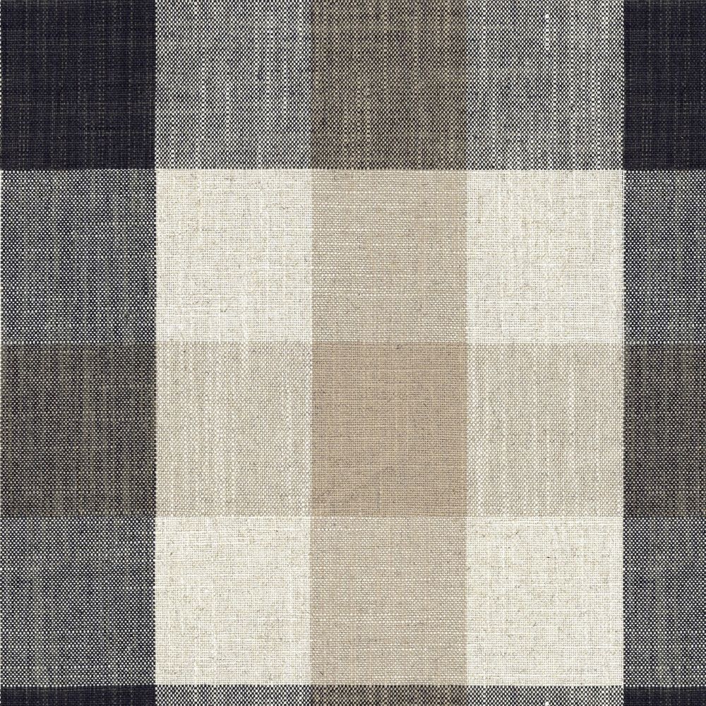 Oban Check Charcoal Fabric by Ian Mankin