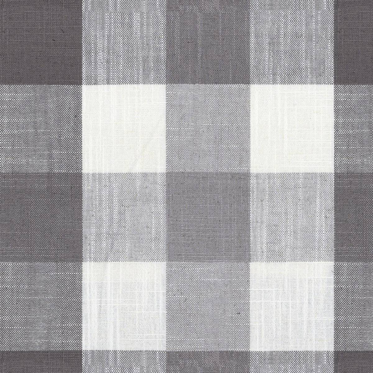 Oban Check Grey Fabric by Ian Mankin