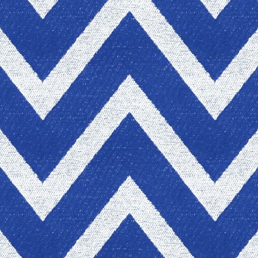 Chevron Cobalt Fabric by Ian Mankin