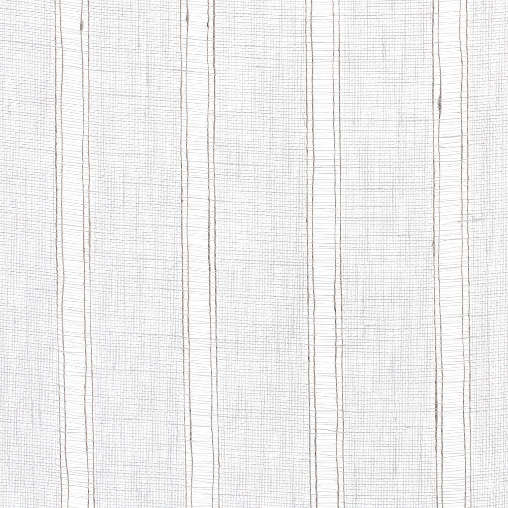 Helford Stripe Linen Sheer Natural Fabric by Ian Mankin