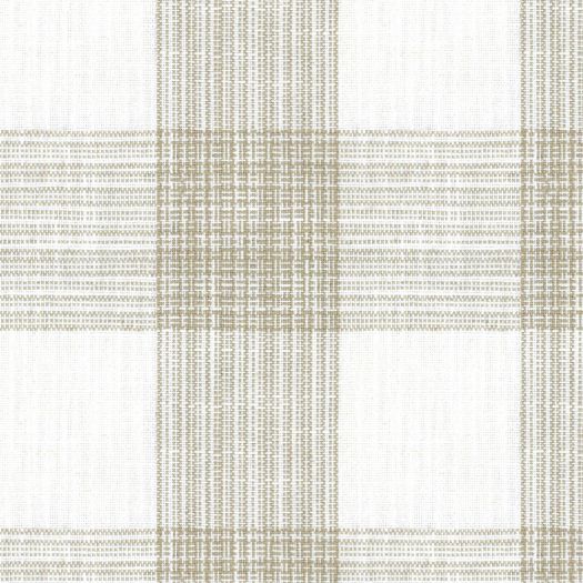 Hemsby Check Oatmeal Fabric by Ian Mankin