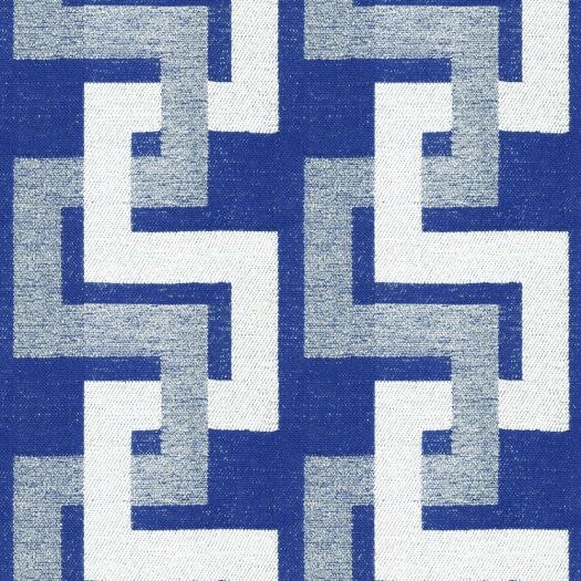 Knot Cobalt Fabric by Ian Mankin