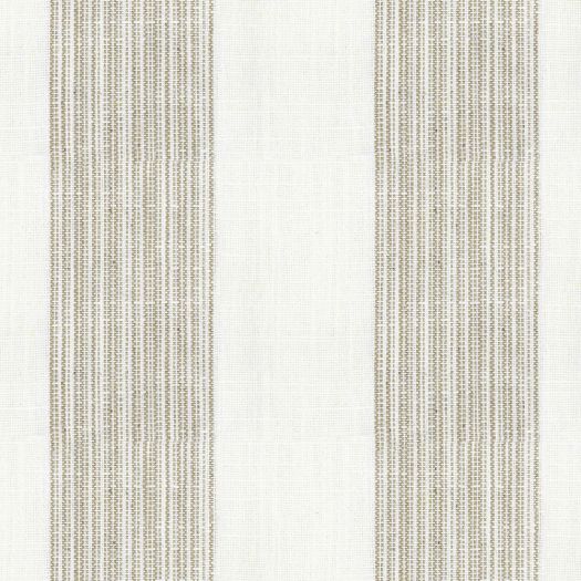 Lulworth Stripe Oatmeal Fabric by Ian Mankin