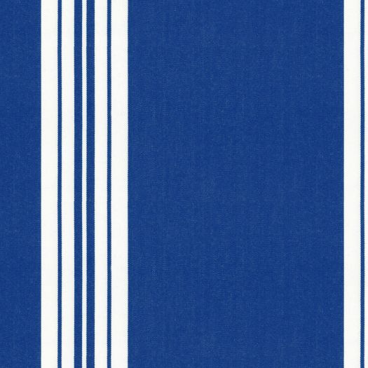 Lytham Stripe Cobalt Fabric by Ian Mankin