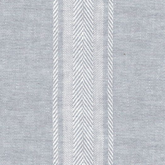 Salcombe Stripe Mist Fabric by Ian Mankin