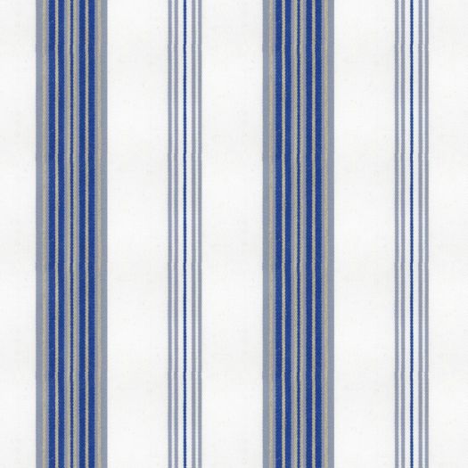 Tenby Stripe Chalk Fabric by Ian Mankin