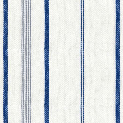 Troon Stripe Chalk Fabric by Ian Mankin