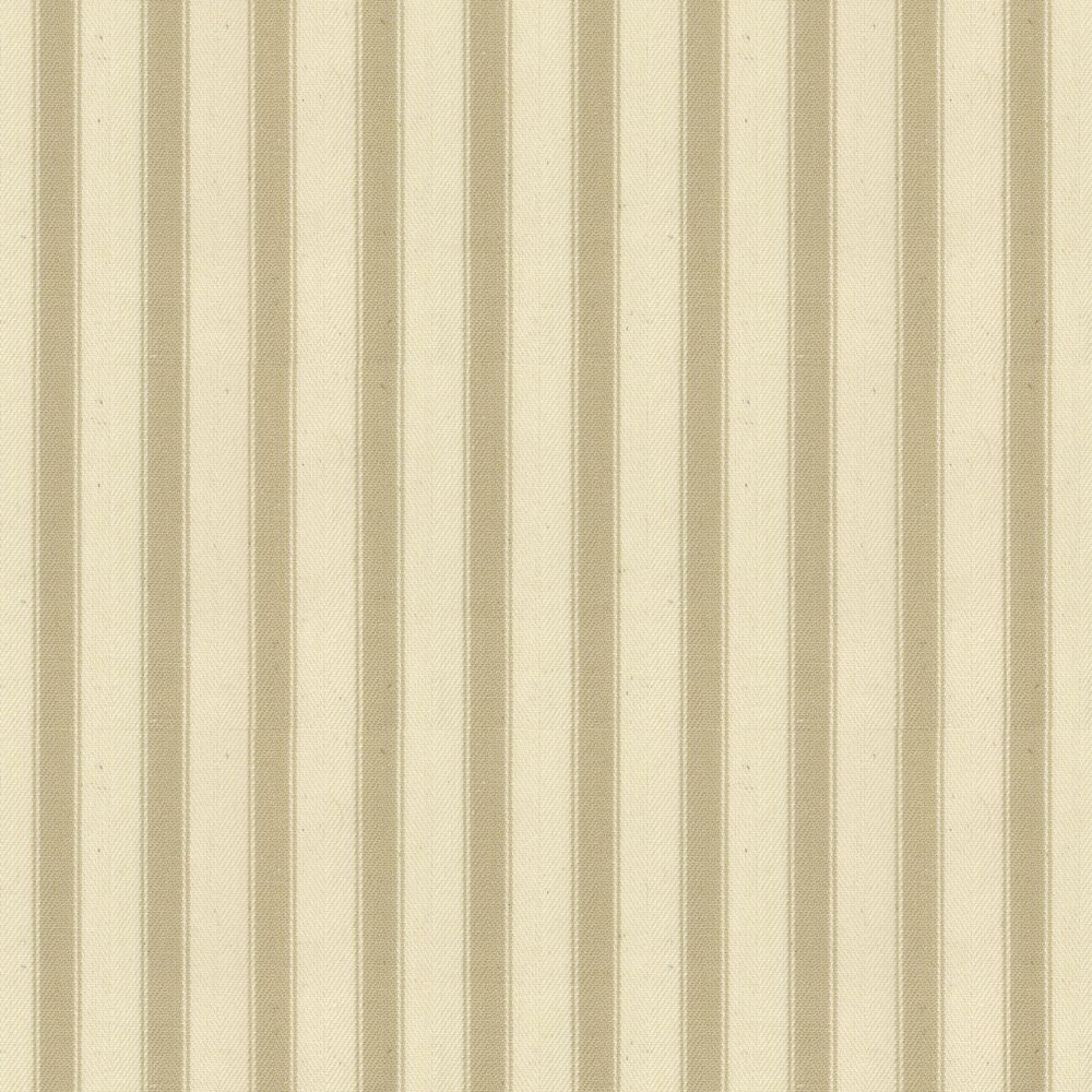 Ticking Stripe 2 Cream Fabric by Ian Mankin