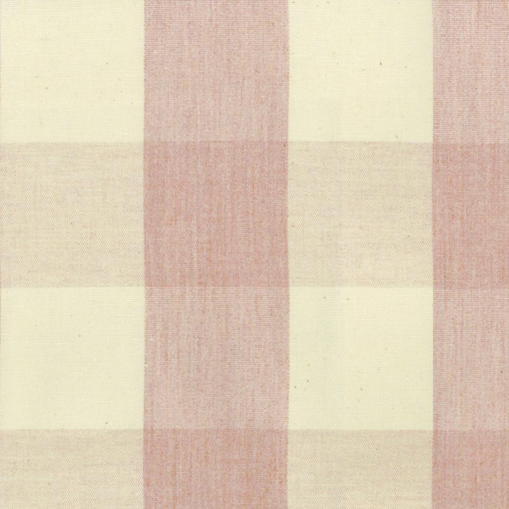 Avon Check Pink Fabric by Ian Mankin