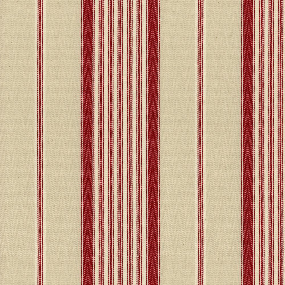 Empire Stripe 1 Peony Fabric by Ian Mankin