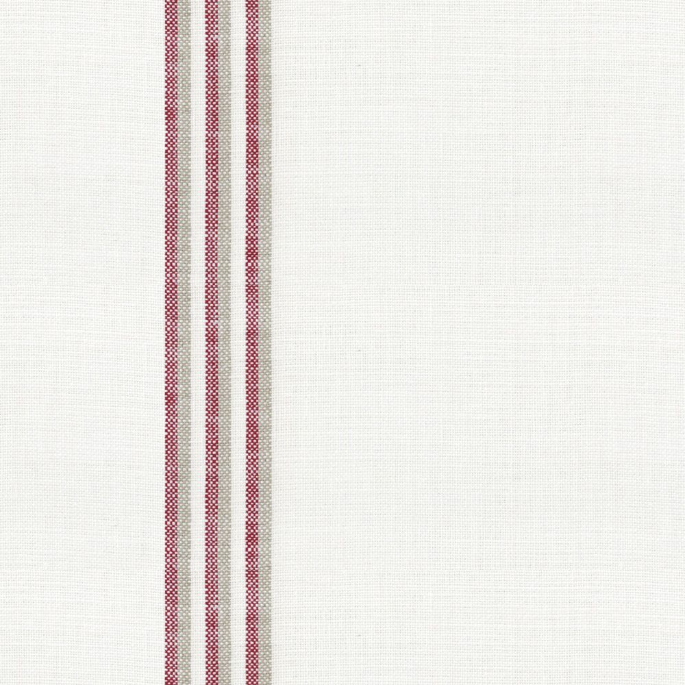 Grain Stripe Peony Fabric by Ian Mankin