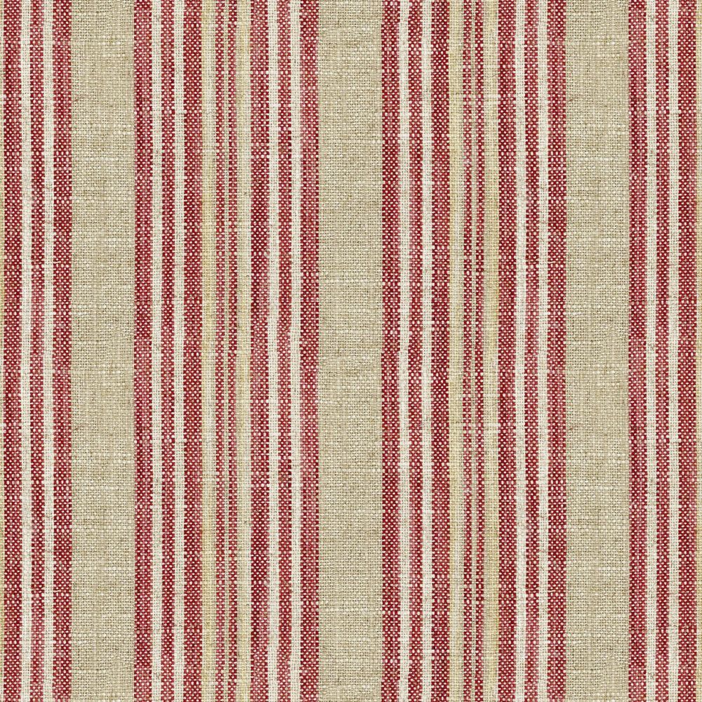 Jura Stripe Peony Fabric by Ian Mankin