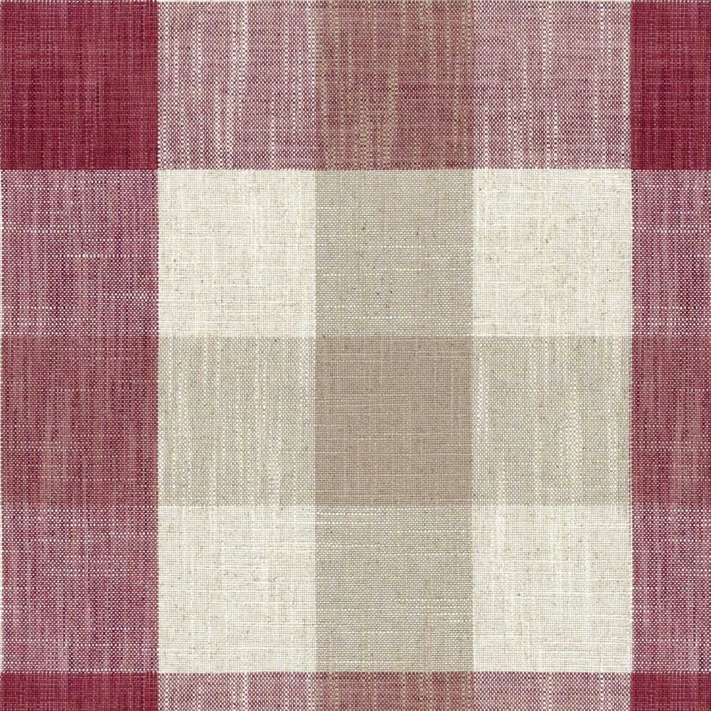 Oban Check Peony Fabric by Ian Mankin