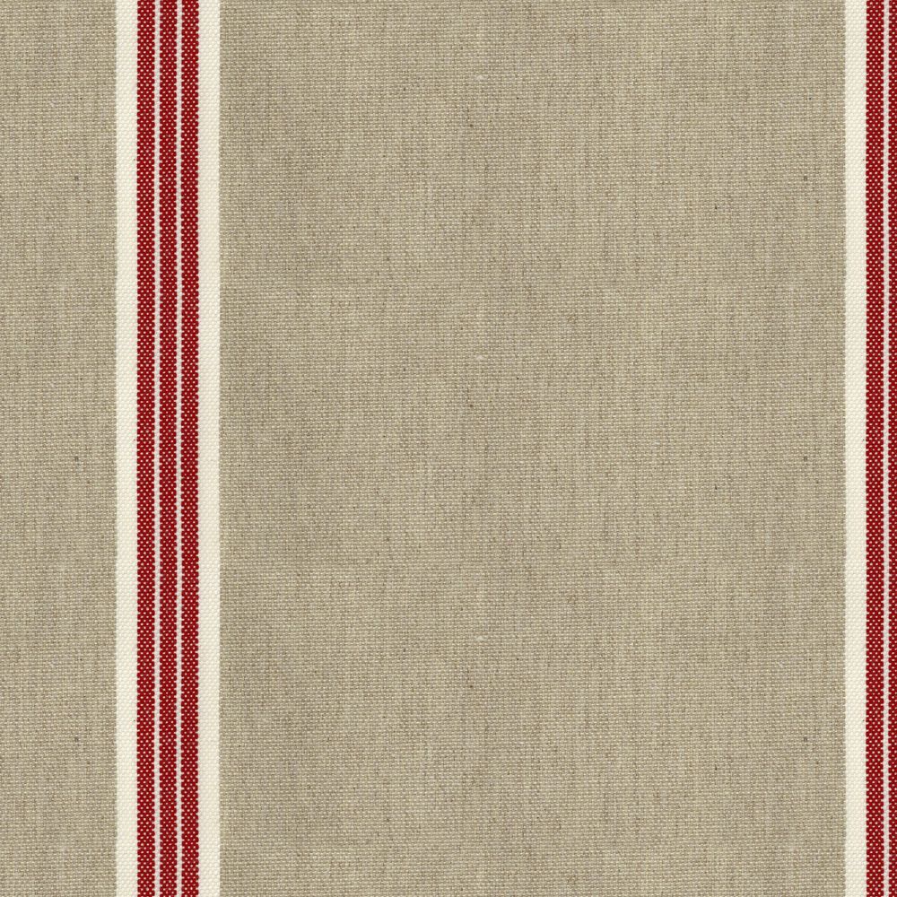 Odeon Stripe 8 Peony Fabric by Ian Mankin