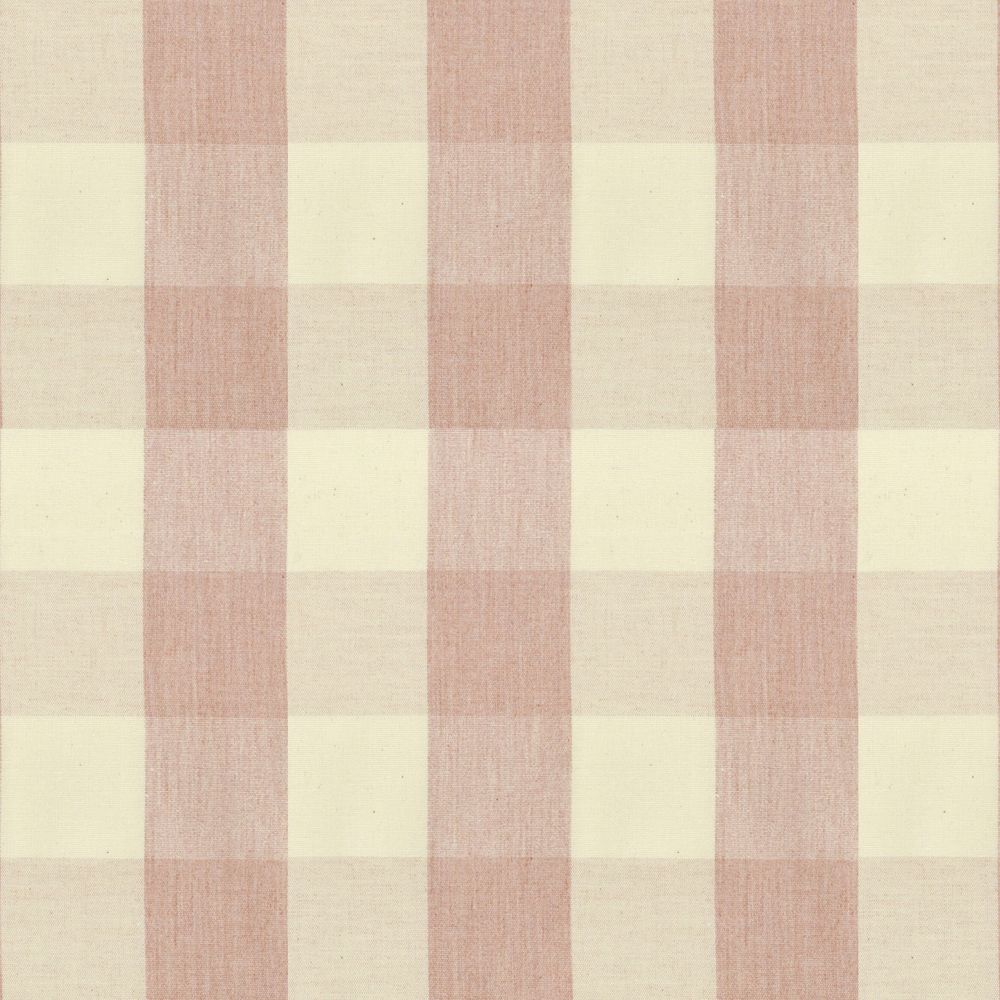 Suffolk Check Large Pink Fabric by Ian Mankin