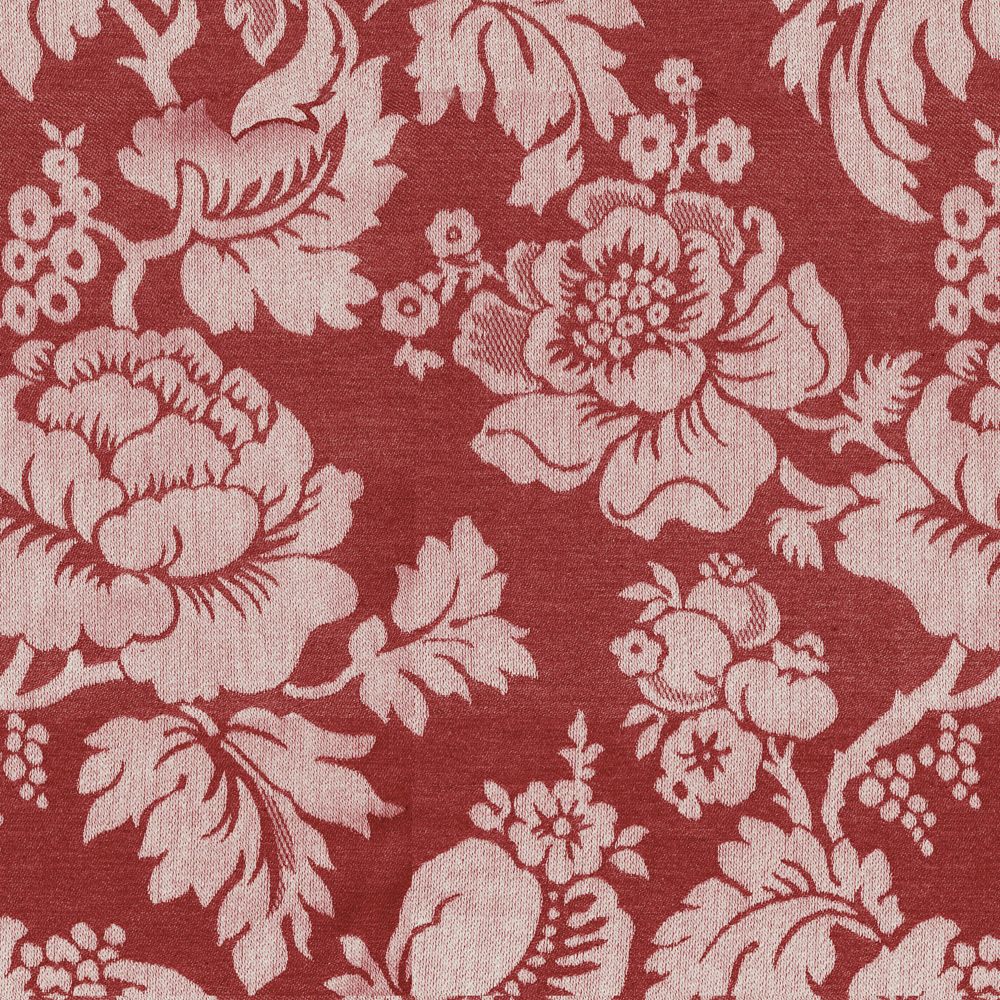 Wildflower Red Fabric by Ian Mankin