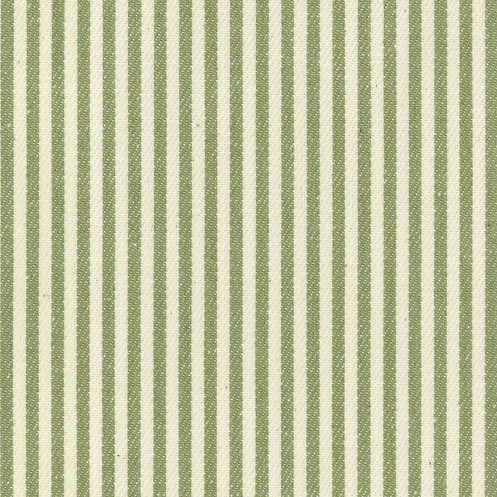 Candy Stripe Sage Fabric by Ian Mankin