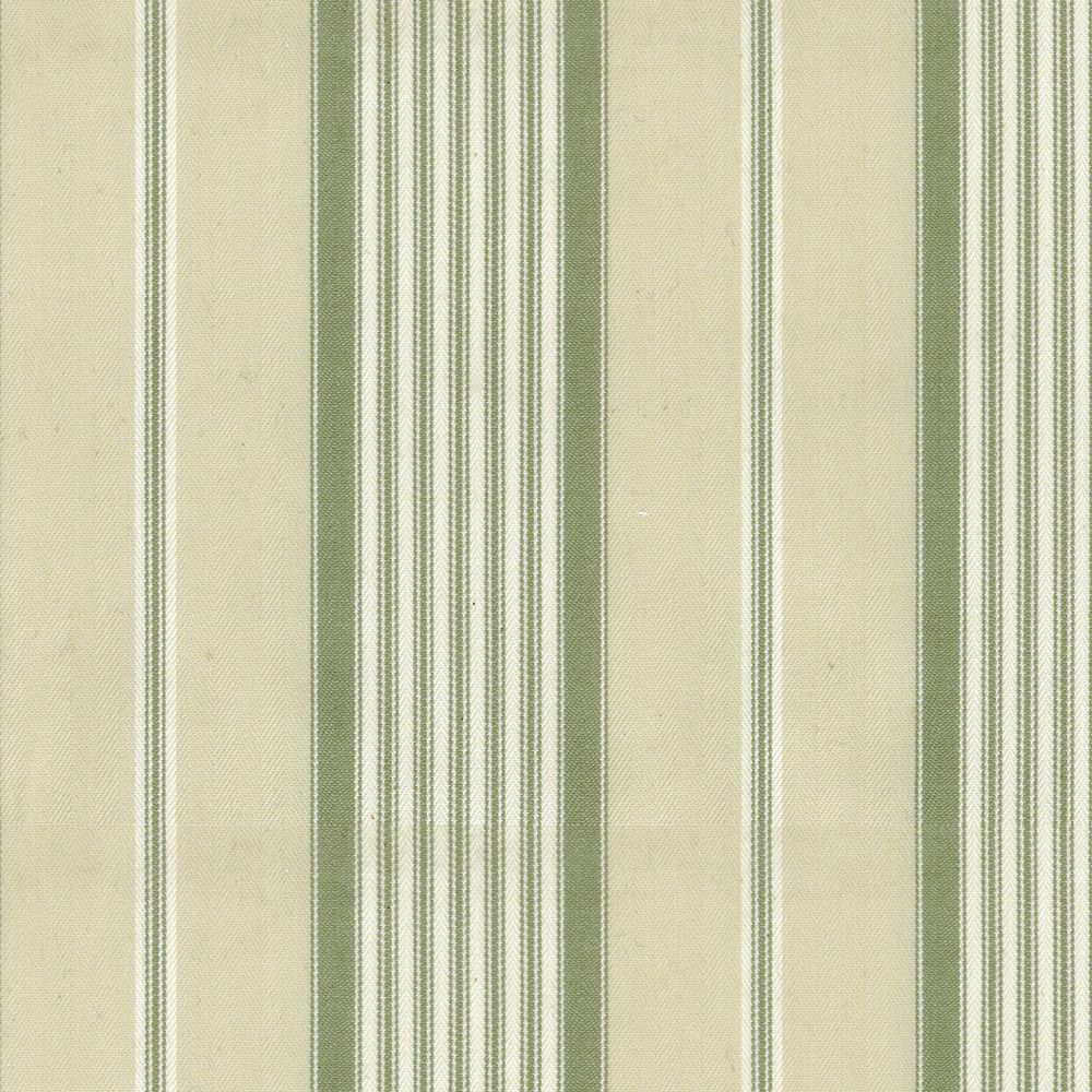 Empire Stripe 1 Sage Fabric by Ian Mankin