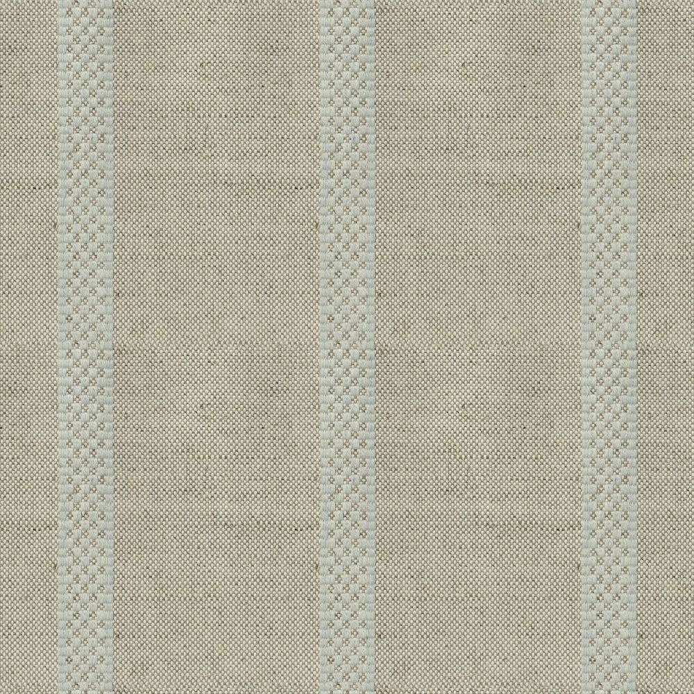 Hopsack Stripe Mint Fabric by Ian Mankin