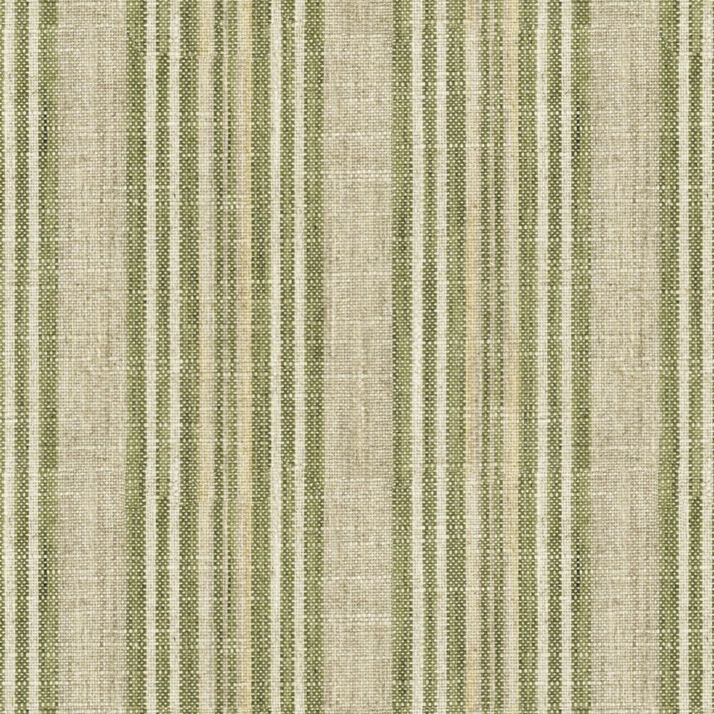 Jura Stripe Sage Fabric by Ian Mankin