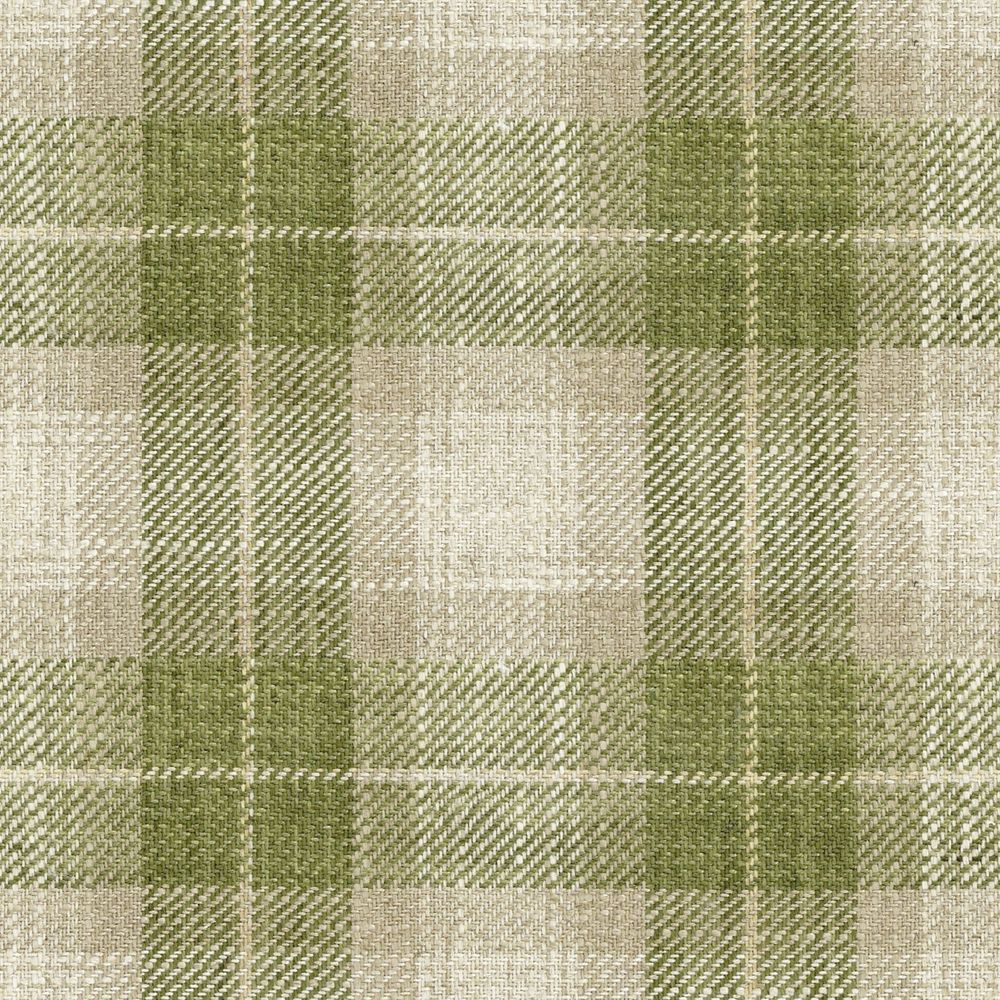 Kintyre Check Sage Fabric by Ian Mankin