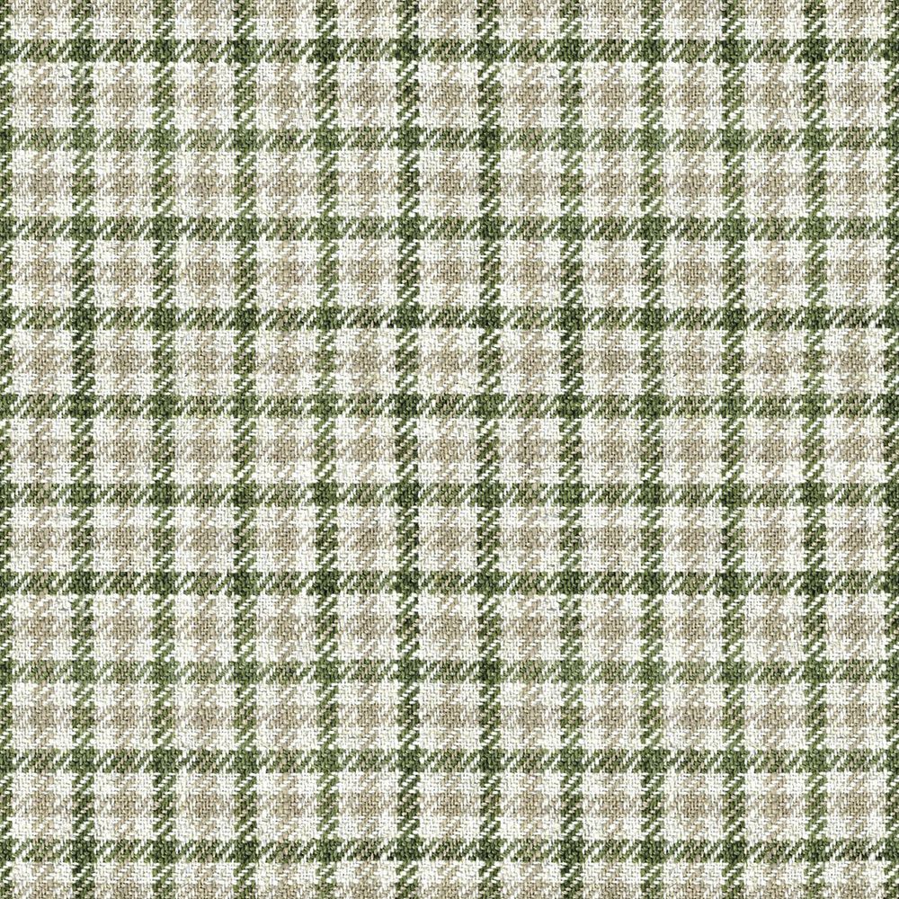 Nairn Check Sage Fabric by Ian Mankin