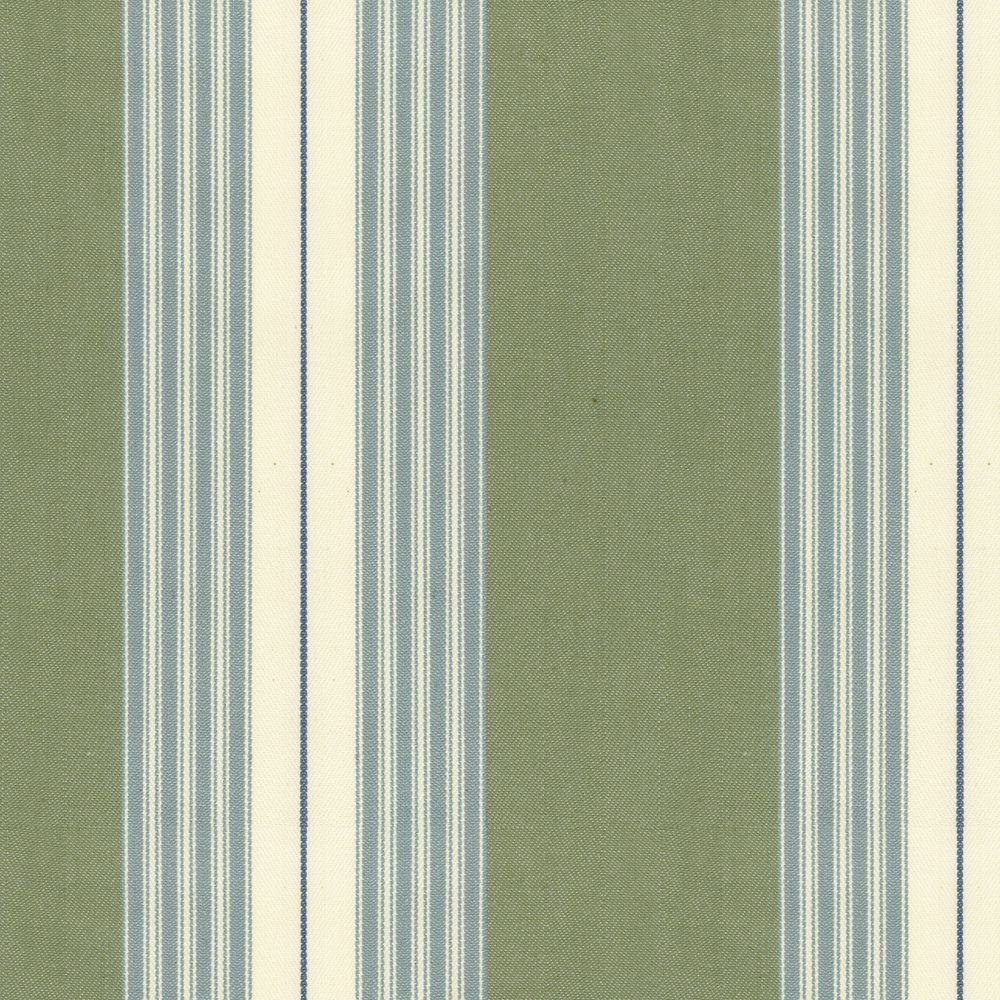 Panama Stripe Seagreen/sage Fabric by Ian Mankin