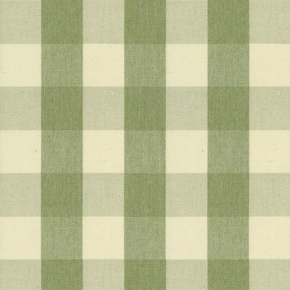 Suffolk Check Large Sage Fabric by Ian Mankin