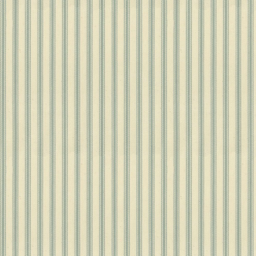 Ticking Stripe 1 Mint Fabric by Ian Mankin