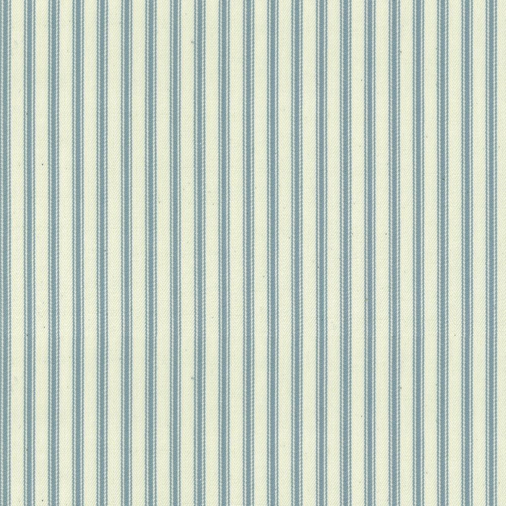 Ticking Stripe 1 Seagreen Fabric by Ian Mankin