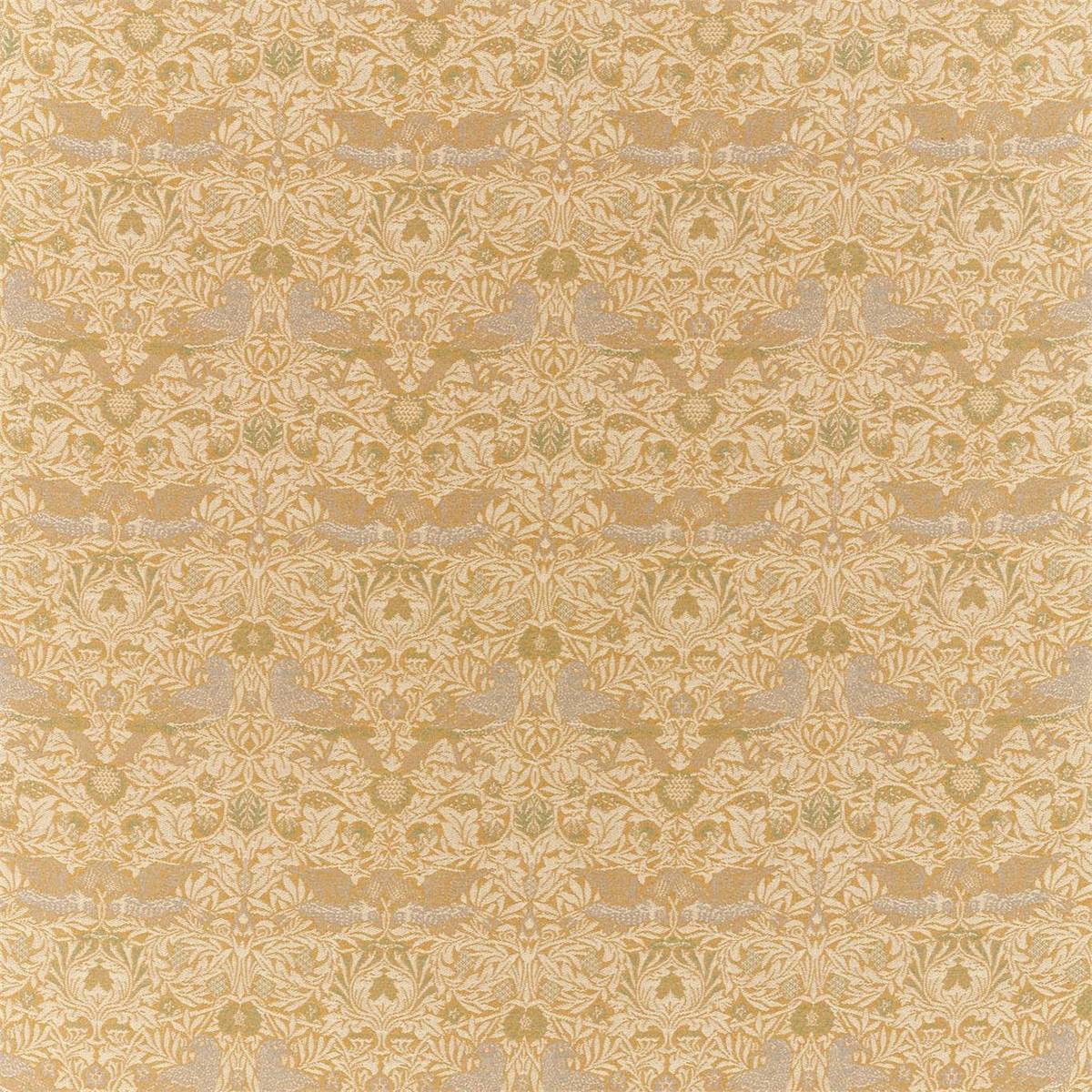 Bird Weave Ochre Fabric by William Morris & Co.