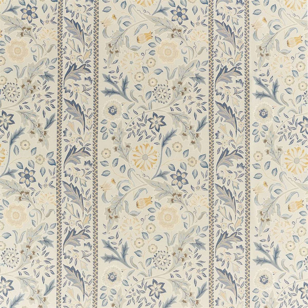 Wilhelmina Weave Indigo Fabric by William Morris & Co.