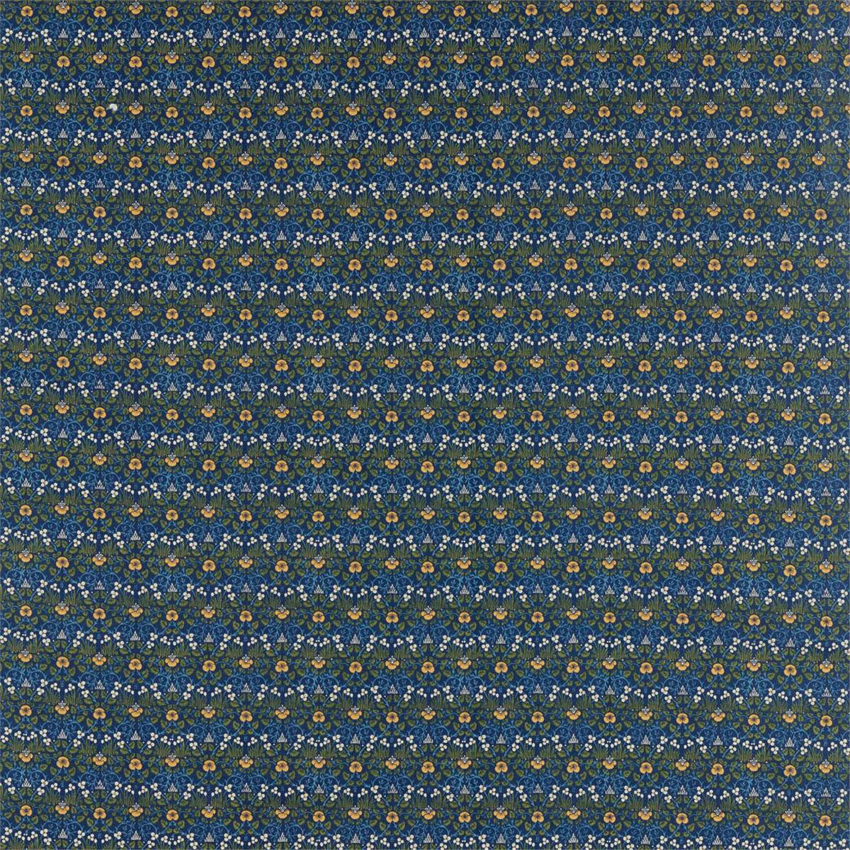 Eye Bright Indigo Fabric by William Morris & Co.