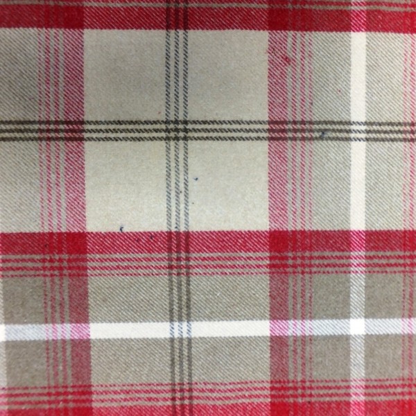 Balmoral Cranberry Fabric by Fryetts