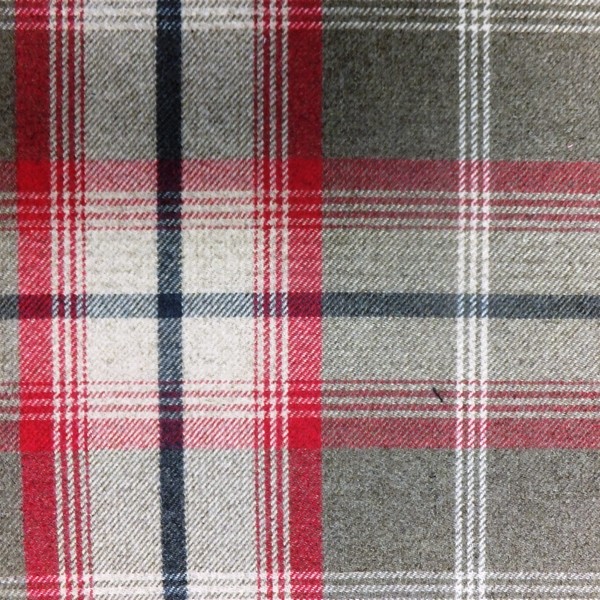 Balmoral Rosso Fabric by Fryetts