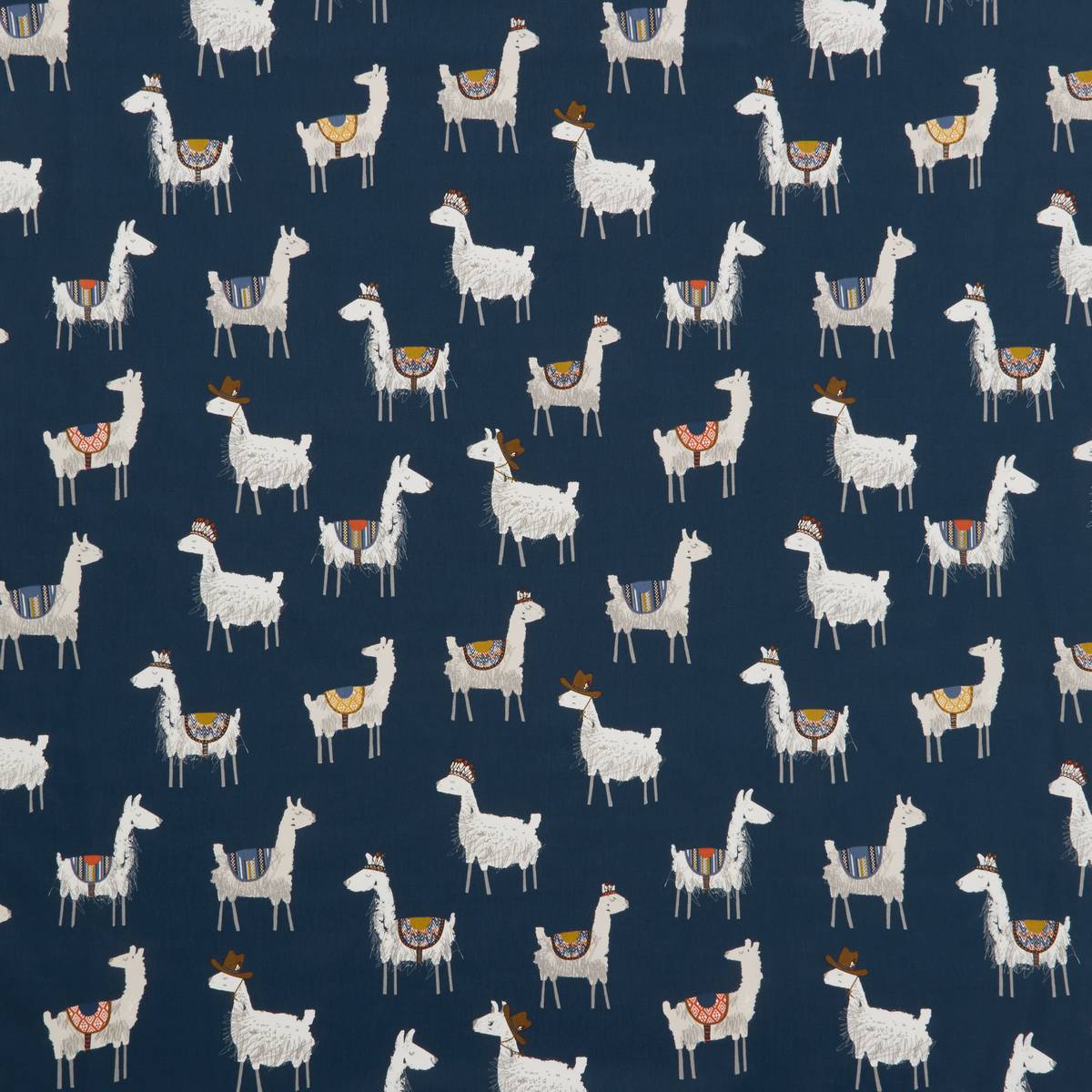 Alpaca Indigo Fabric by iLiv