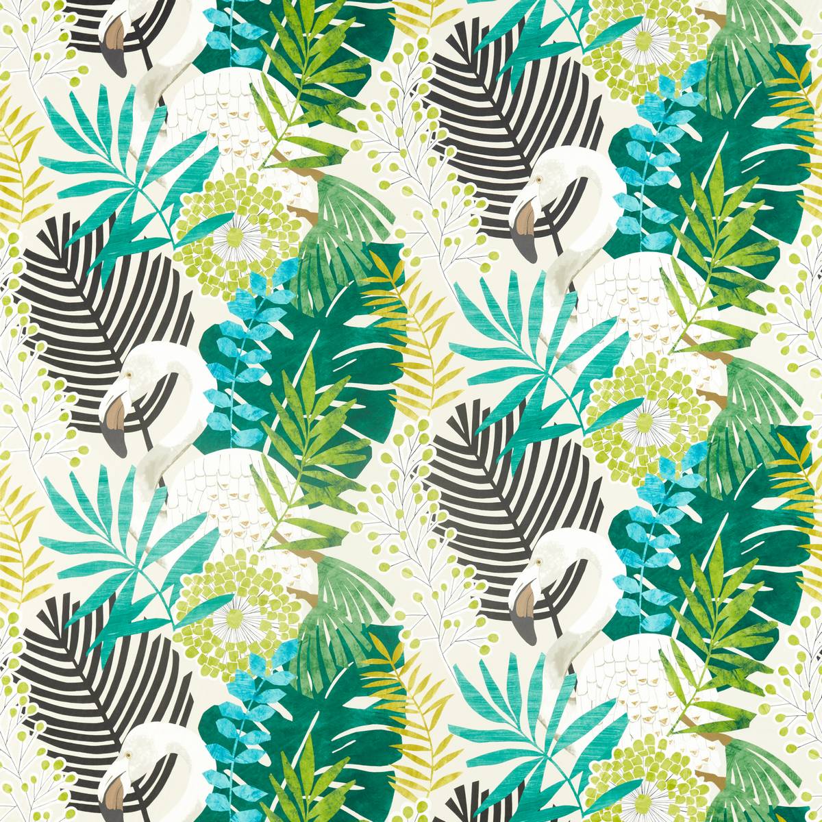 Solana Ebony/Zest/Marine Fabric by Harlequin