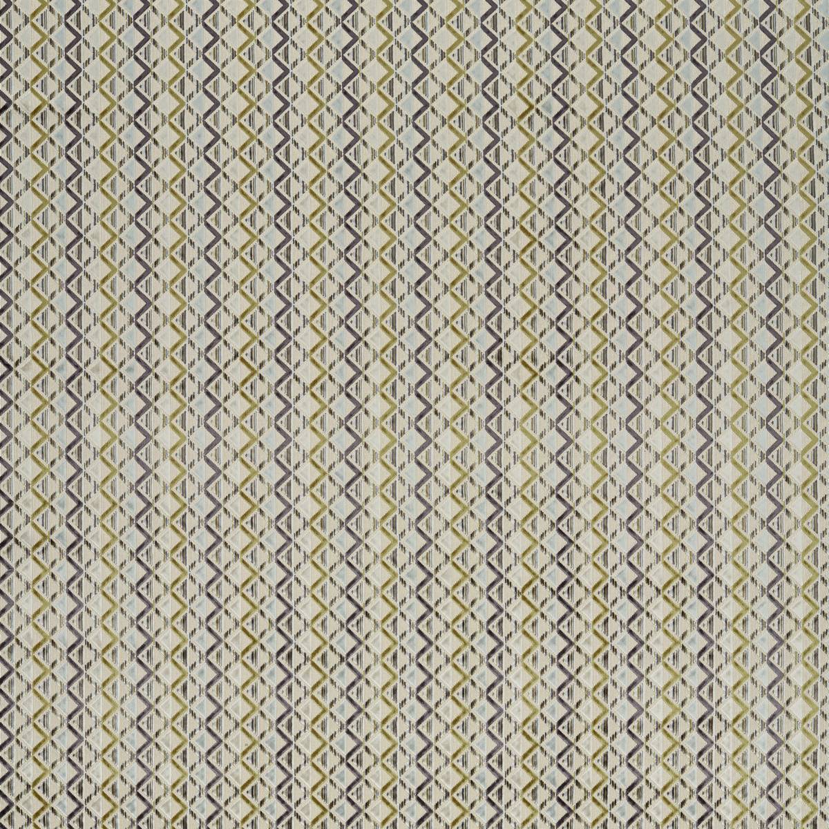 Boka Velvet Brass/Glacier Fabric by Harlequin