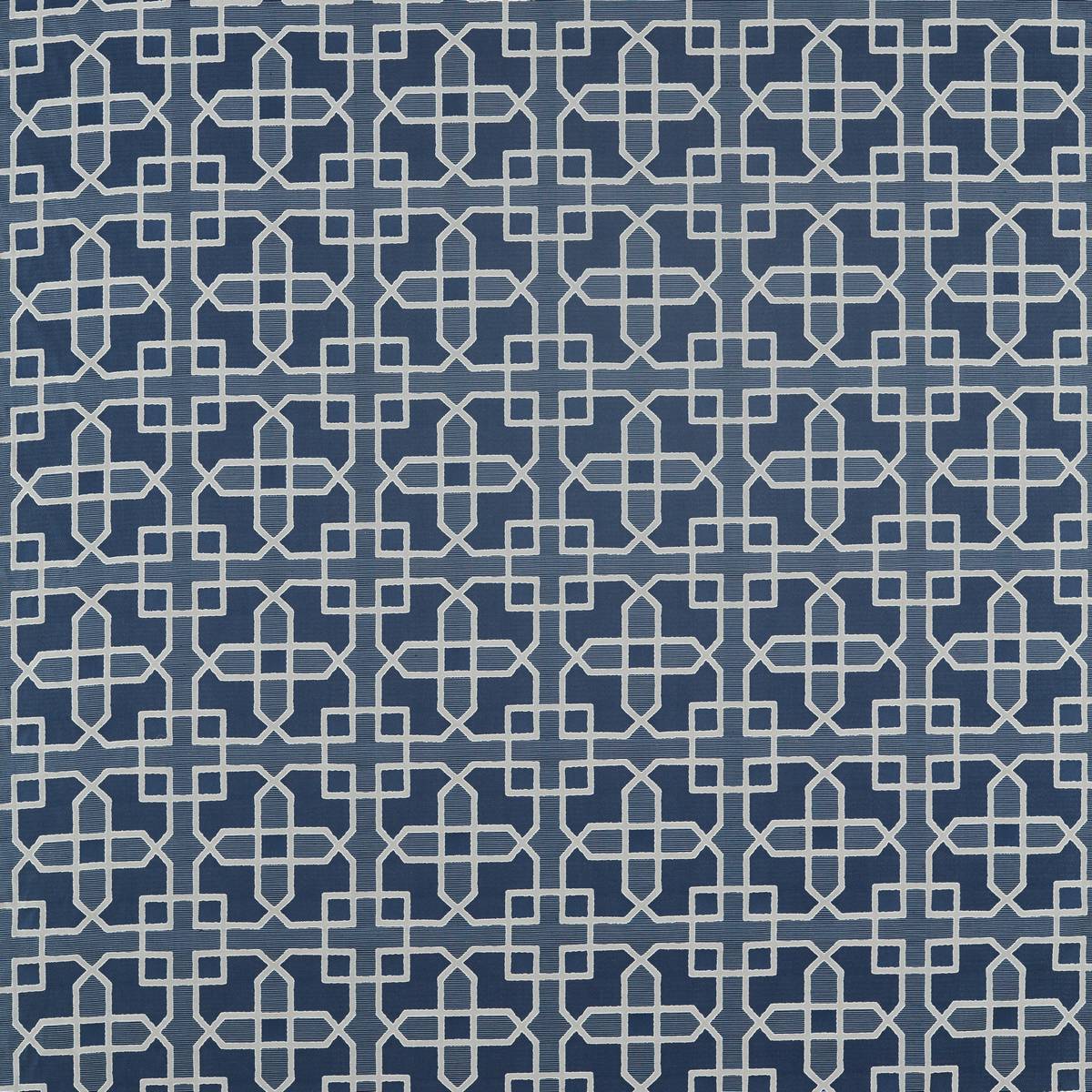 Hampton Weave Indigo Fabric by Sanderson