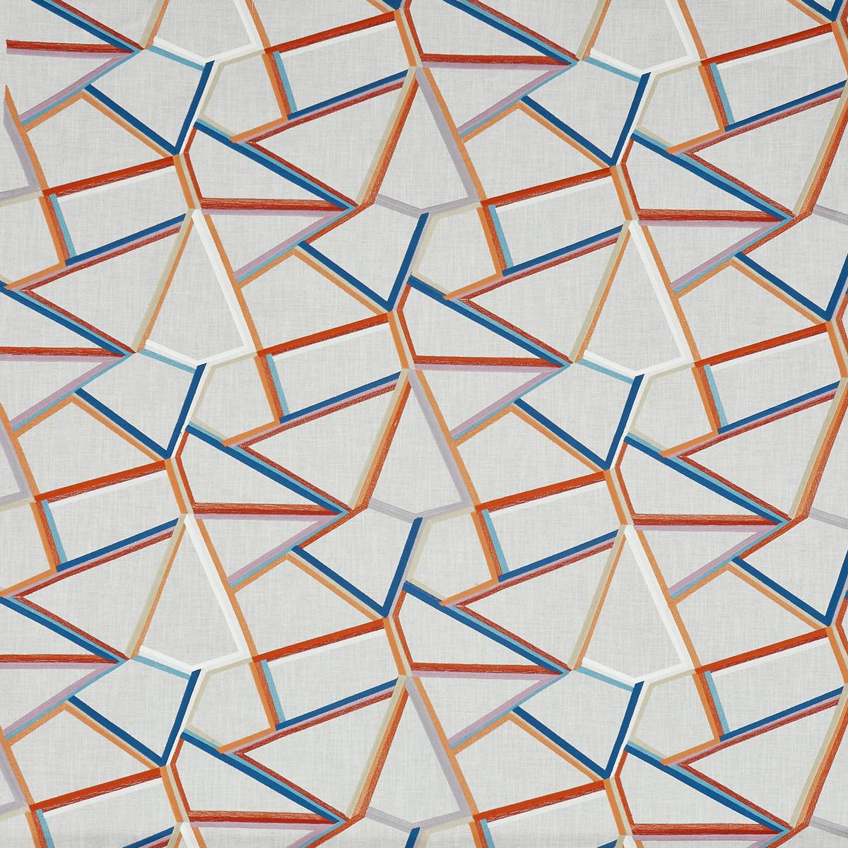 Tetris Auburn Fabric by Prestigious Textiles