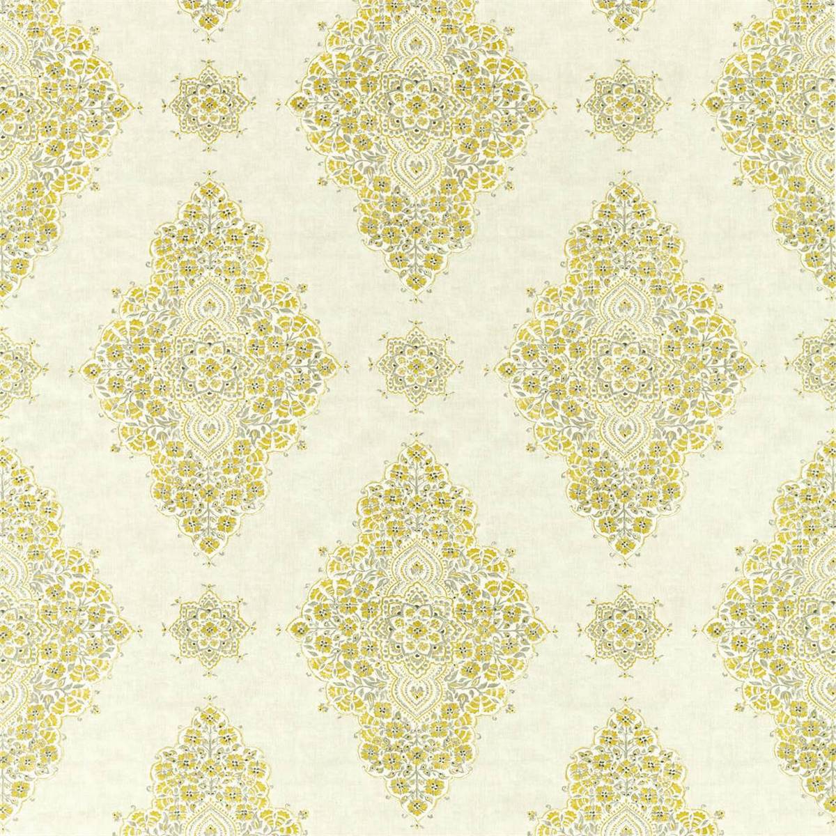 Siam Diamond Sumac/Grey Fabric by Sanderson