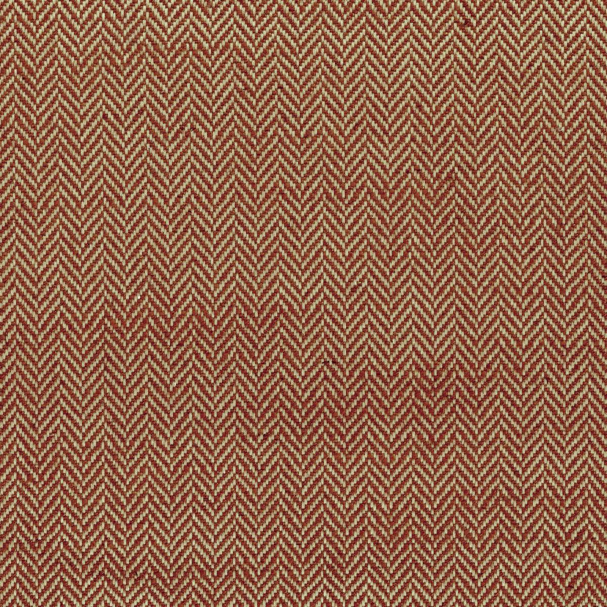 1485 Herringbone Russet Fabric by Ian Mankin