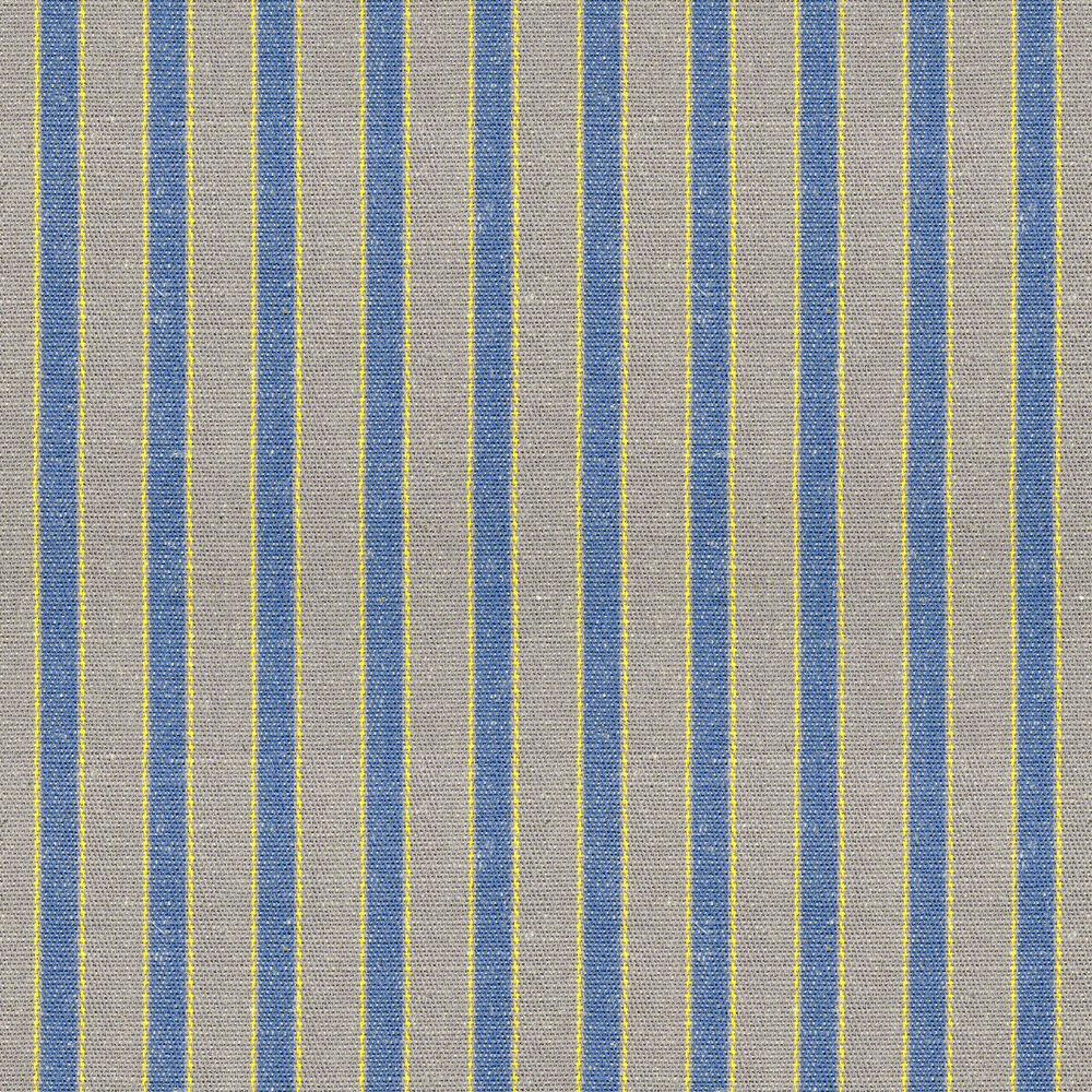 1485 Ticking Stripe Monarch Blue Fabric by Ian Mankin