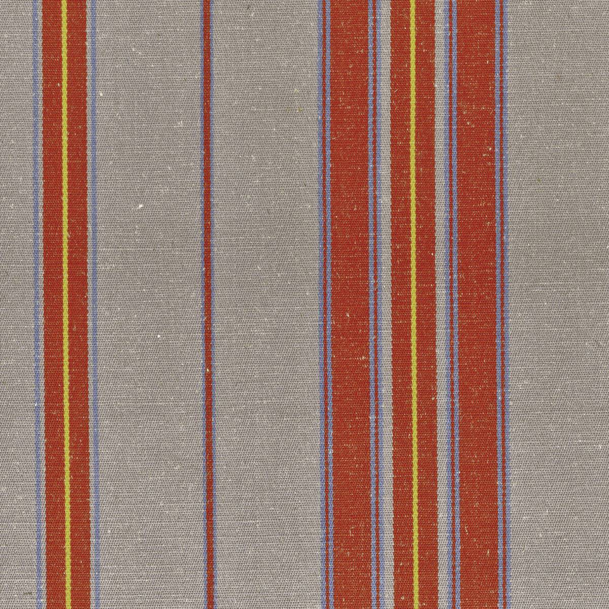 Sackville Stripe Russet Fabric by Ian Mankin