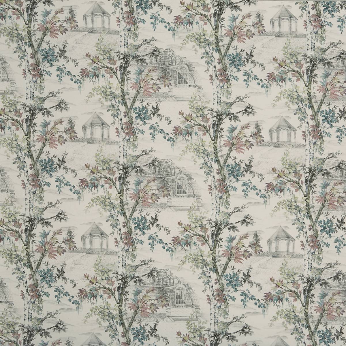 Arboretum Rose Water Fabric by Prestigious Textiles