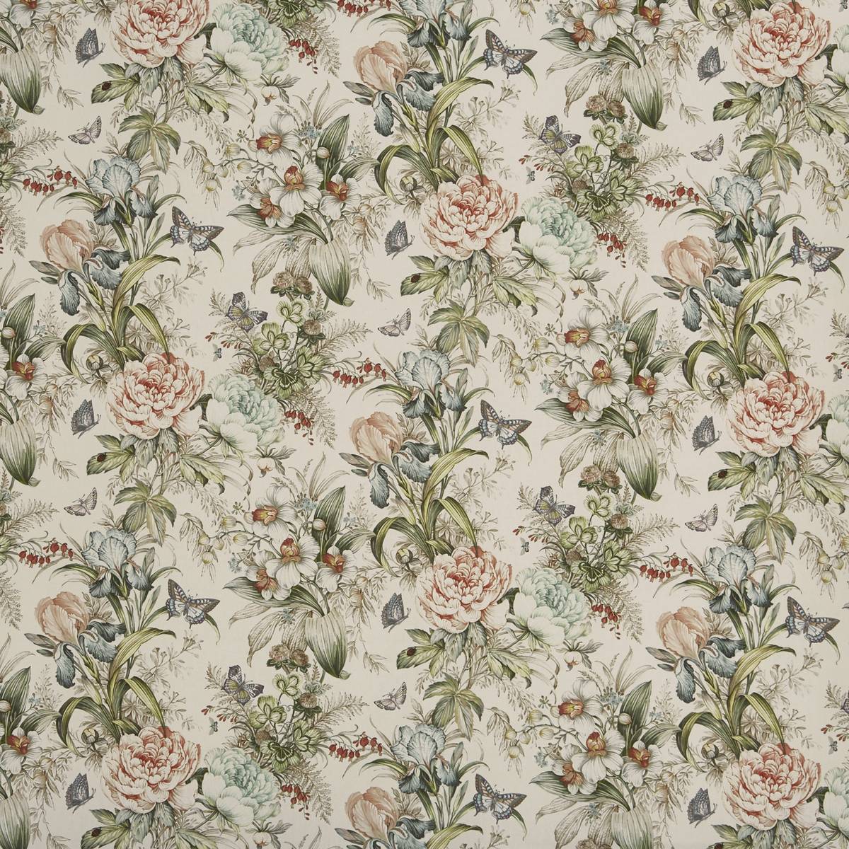 Hot House Peach Blossom Fabric by Prestigious Textiles