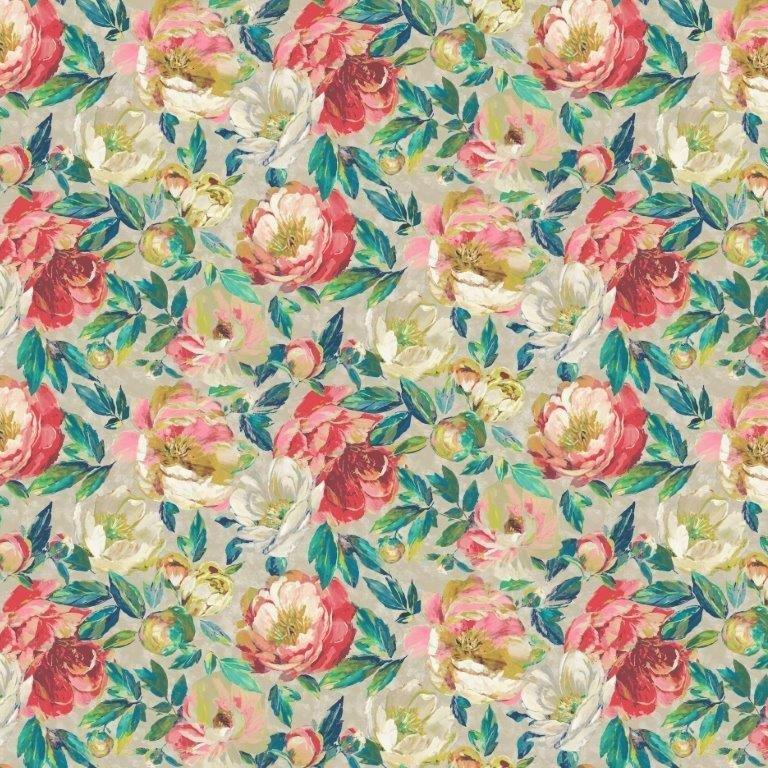 Tegan Rainbow Fabric by Edinburgh Weavers - Britannia Rose