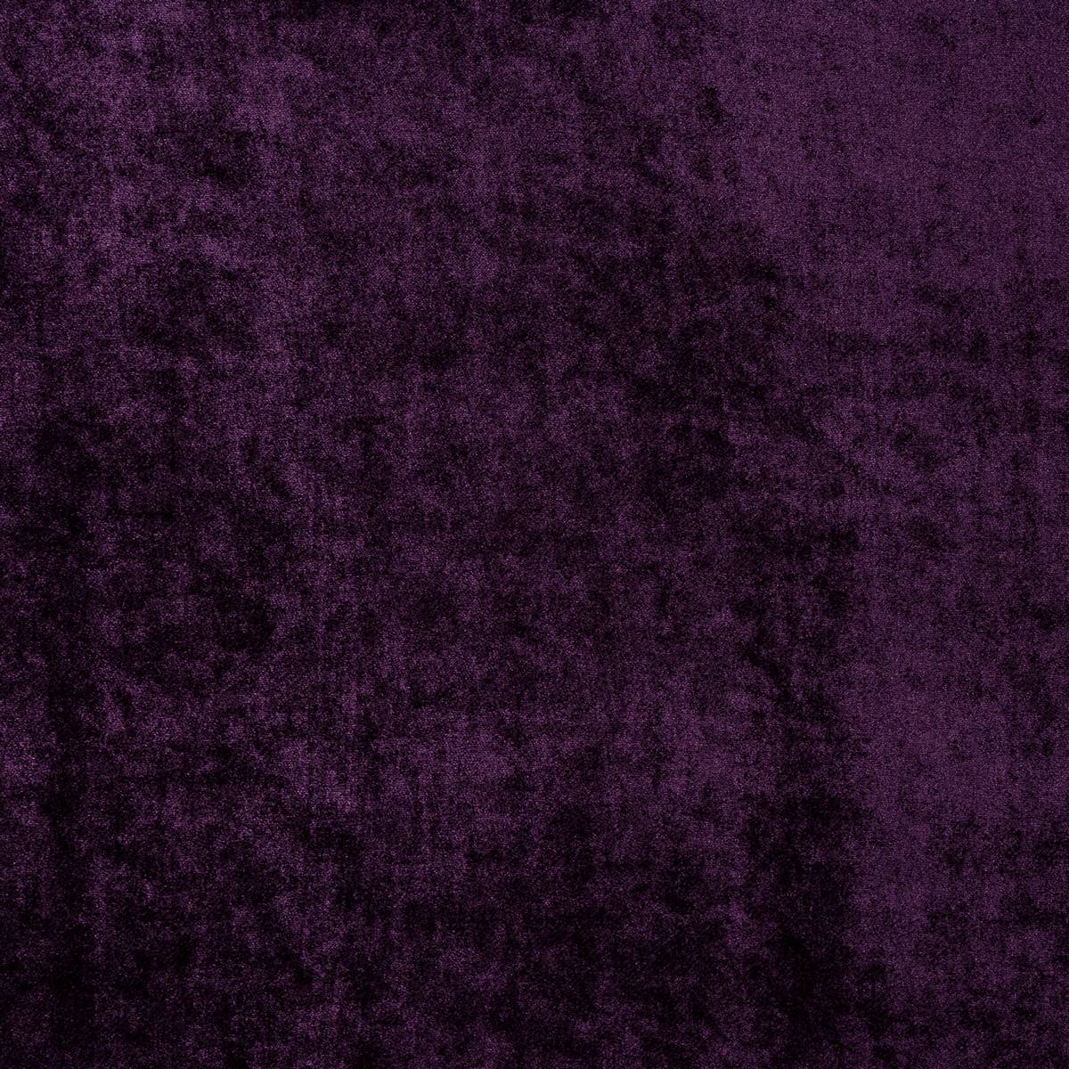 Velvet Aubergine Fabric by Fryetts